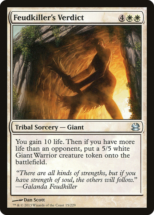 Feudkiller's Verdict (MMA-015) - uncommon - Foil