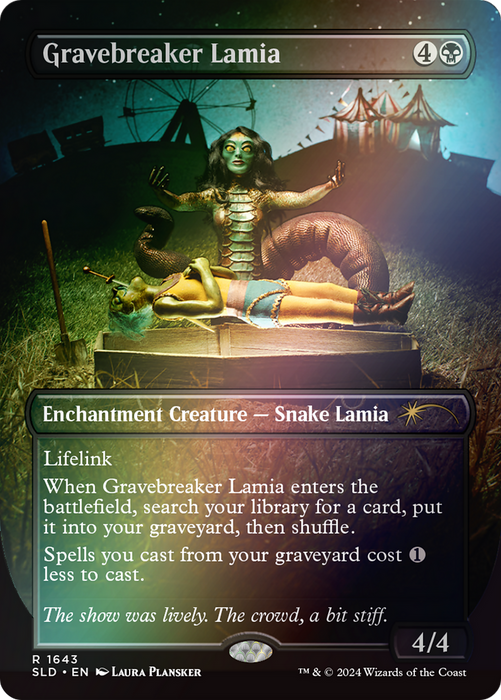Gravebreaker Lamia (SLD-1643★) - rare: (enchantment) - Foil
