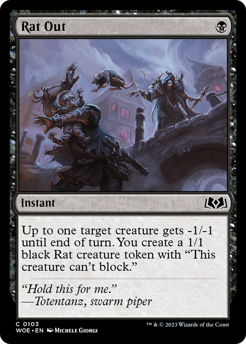 Rat Out (WOE-103) - common - Foil