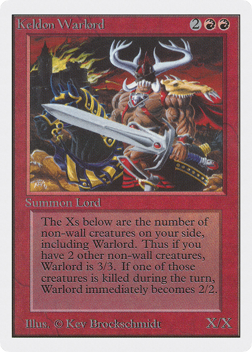 Keldon Warlord (2ED-161) - uncommon
