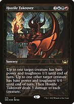 Hostile Takeover (SNC-375) - rare: (Showcase) - Foil