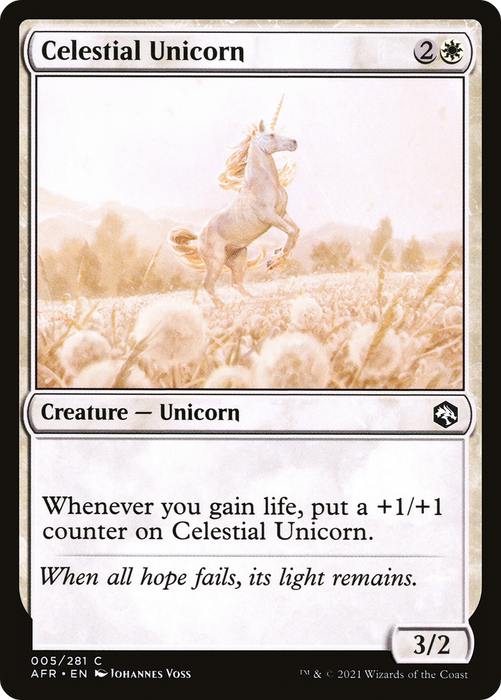 Celestial Unicorn (AFR-005) - common - Foil