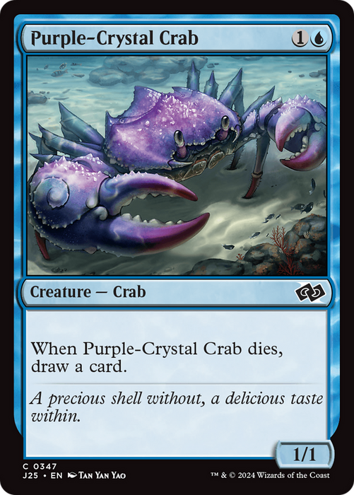 Purple-Crystal Crab (J25-347) - common