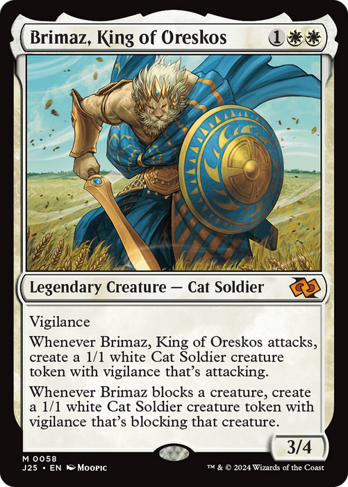 Brimaz, King of Oreskos (J25-058) - mythic