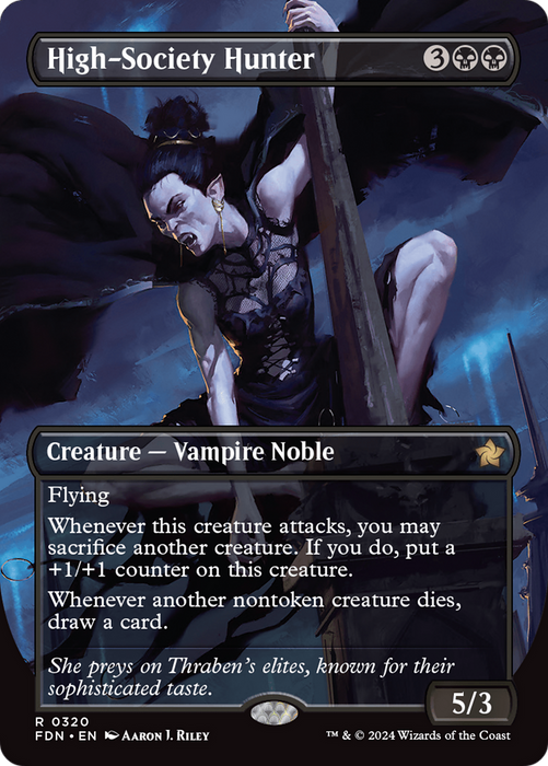 High-Society Hunter (FDN-320) - rare (Borderless)