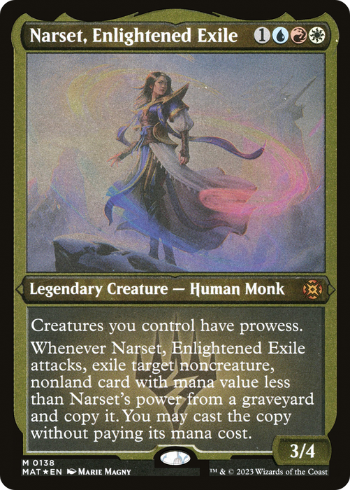 Narset, Enlightened Exile (MAT-138) - mythic - Etched Foil