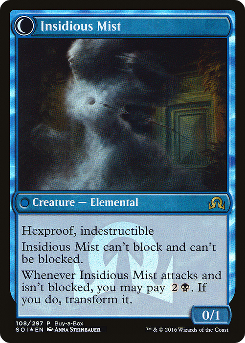 Elusive Tormentor // Insidious Mist (BABP-108) - rare: (Double Faced Transform) - Foil