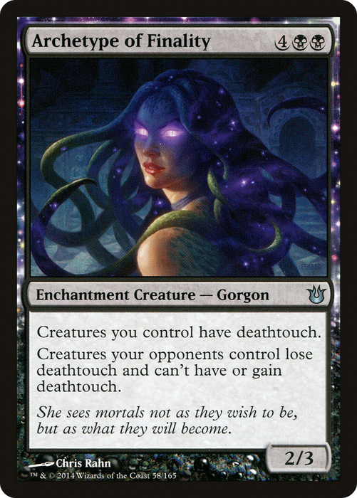Archetype of Finality (BNG-058) - uncommon: (enchantment)