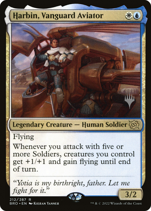 Harbin, Vanguard Aviator (PPBRO-212P) - rare - Foil