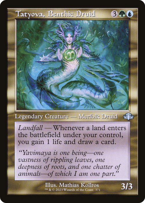 Tatyova, Benthic Druid (DMR-371) - uncommon - Foil