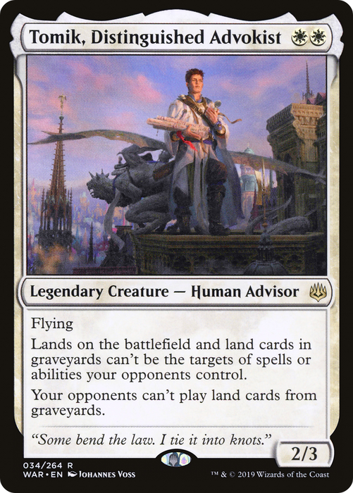 Tomik, Distinguished Advokist (WAR-034) - rare - Foil