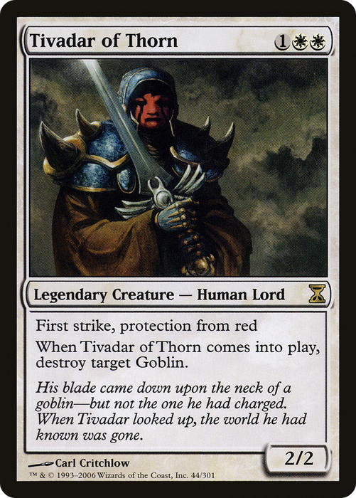 Tivadar of Thorn (TSP-044) - rare - Foil
