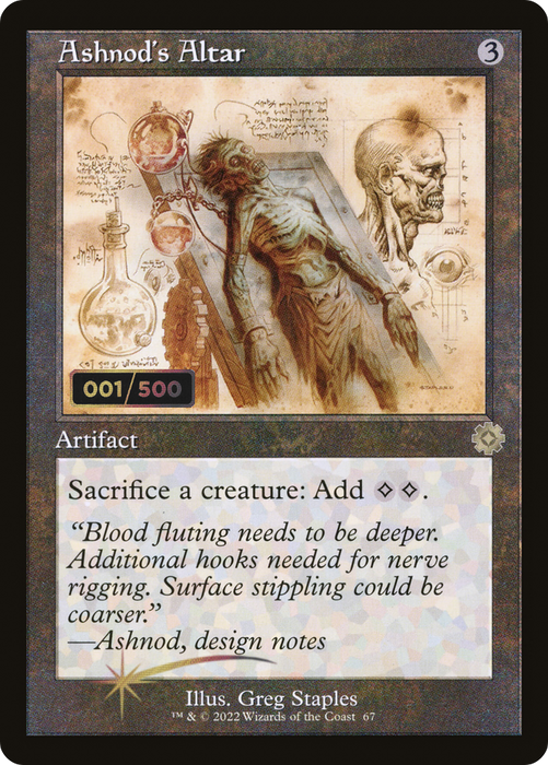 Ashnod's Altar (BRR-67Z) - rare - Foil