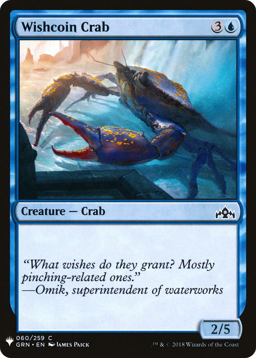 Wishcoin Crab (LIST-GRN-60) - common