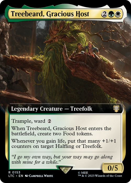 Treebeard, Gracious Host (LTC-153) - rare: (Extended Art)