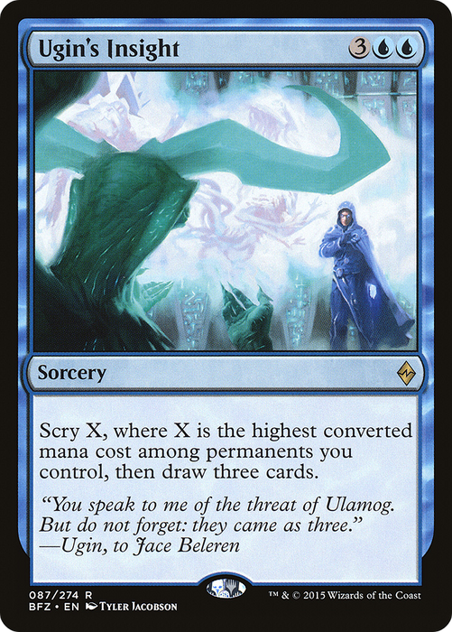 Ugin's Insight (BFZ-087) - rare