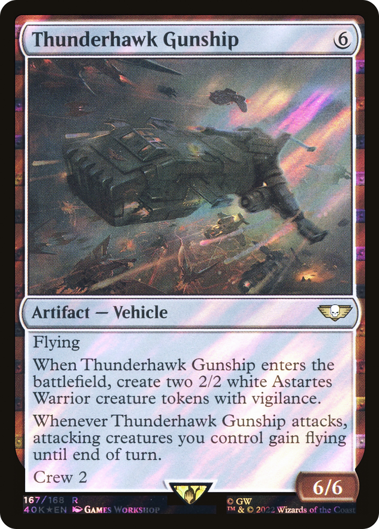 Thunderhawk Gunship (40K-167★) - rare - Foil