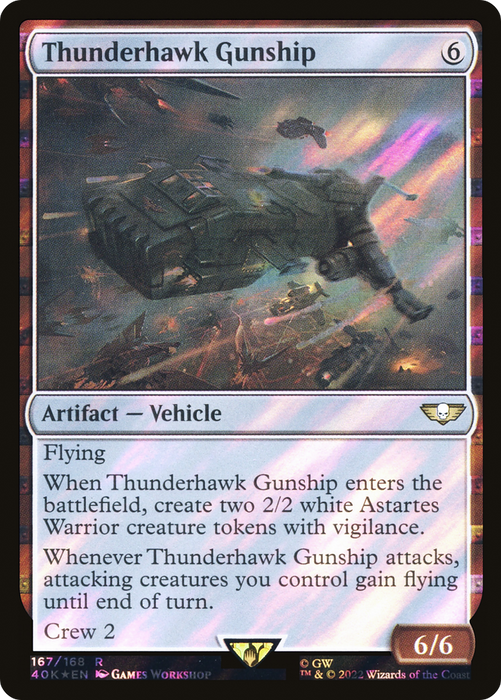 Thunderhawk Gunship (40K-167★) - rare - Foil