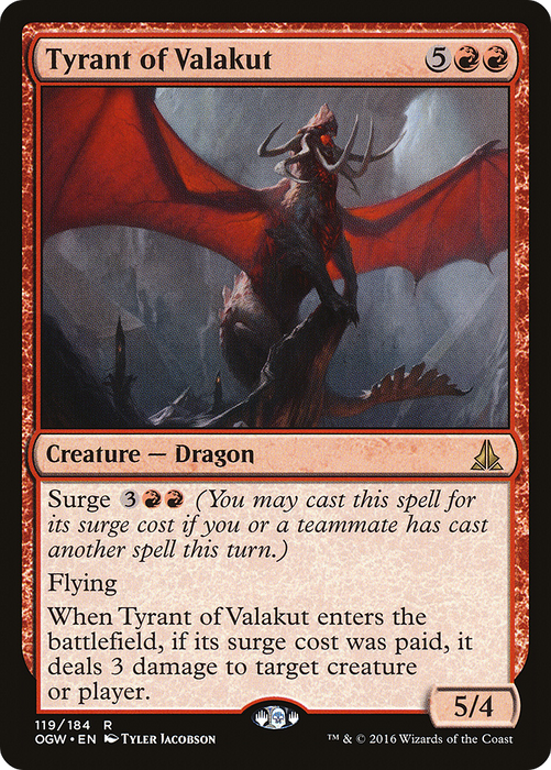 Tyrant of Valakut (OGW-119) - rare - Foil