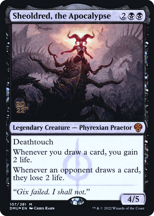 Sheoldred, the Apocalypse (PRE-107S) - mythic - Foil