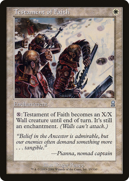 Testament of Faith (ODY-055) - uncommon - Foil