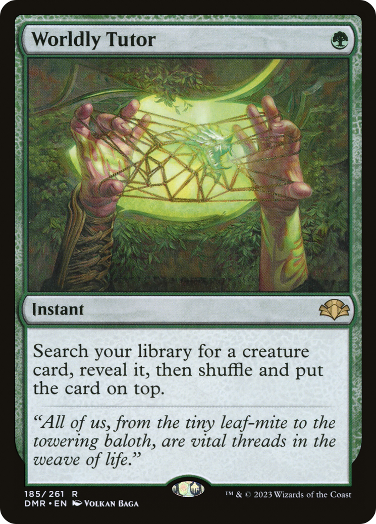 Worldly Tutor (DMR-185) - rare - Foil