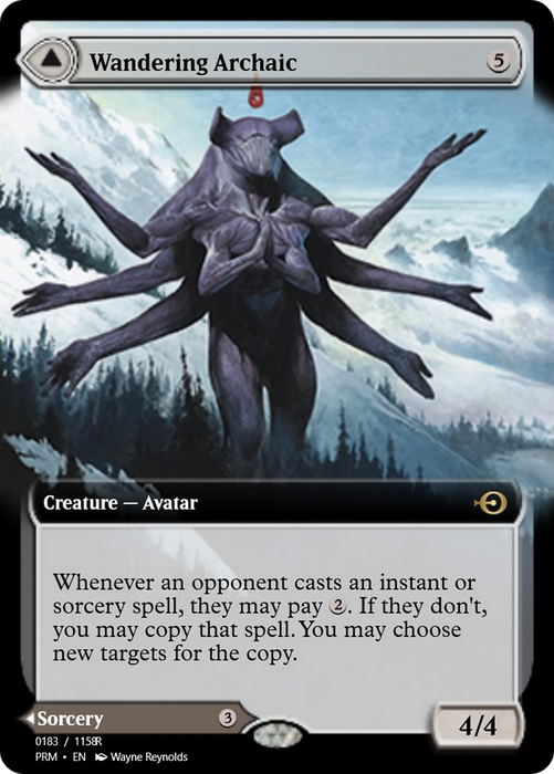 Wandering Archaic // Explore the Vastlands (PRM-90338) - rare - Foil