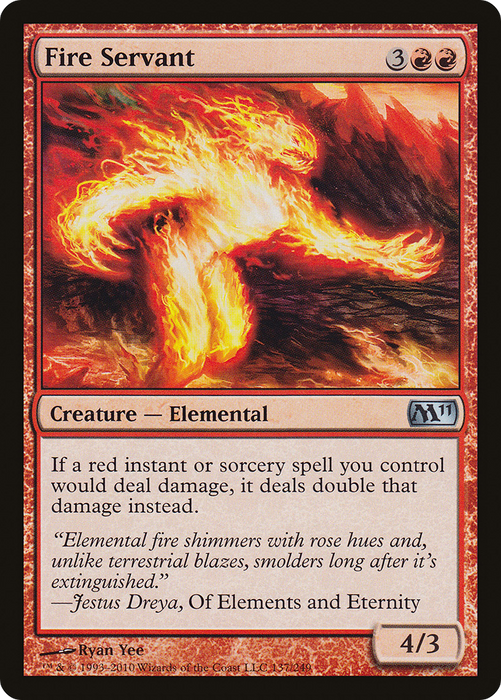 Fire Servant (M11-137) - uncommon - Foil