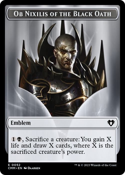 Ob Nixilis of the Black Oath Emblem (TCMM-052) - common - Foil