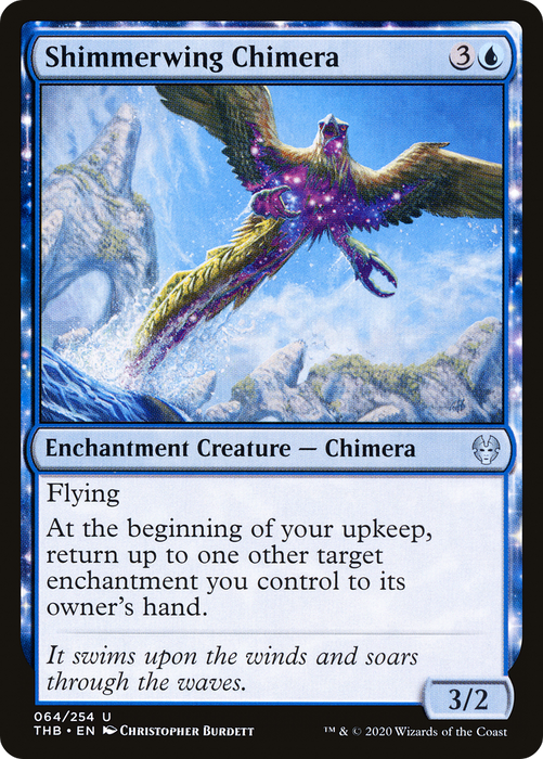 Shimmerwing Chimera (THB-064) - uncommon: (enchantment)