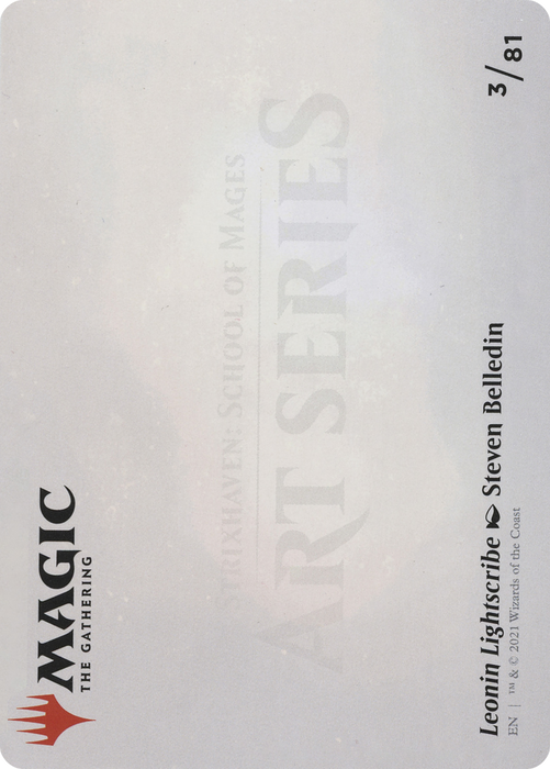 Leonin Lightscribe // Leonin Lightscribe (ASTX-003) - common (Borderless) - Foil