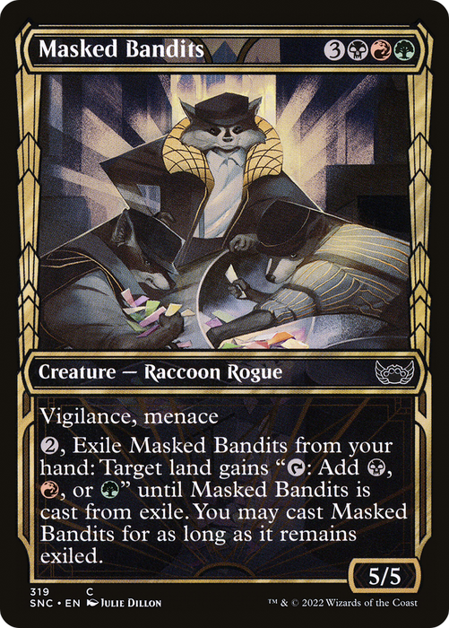 Masked Bandits (SNC-319) - common: (Showcase) - Foil