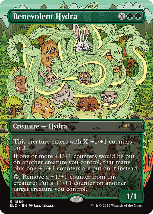 Benevolent Hydra (SLD-1889) - rare (Borderless) - Foil