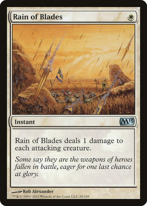 Rain of Blades (M13-028) - uncommon - Foil