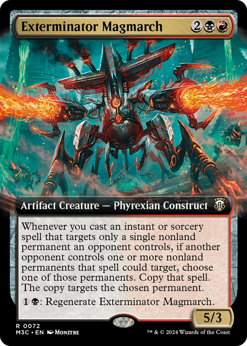 Exterminator Magmarch (M3C-072) - rare: (Extended Art) - Foil