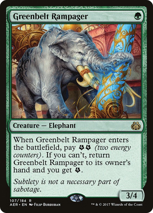 Greenbelt Rampager (AER-107) - rare - Foil