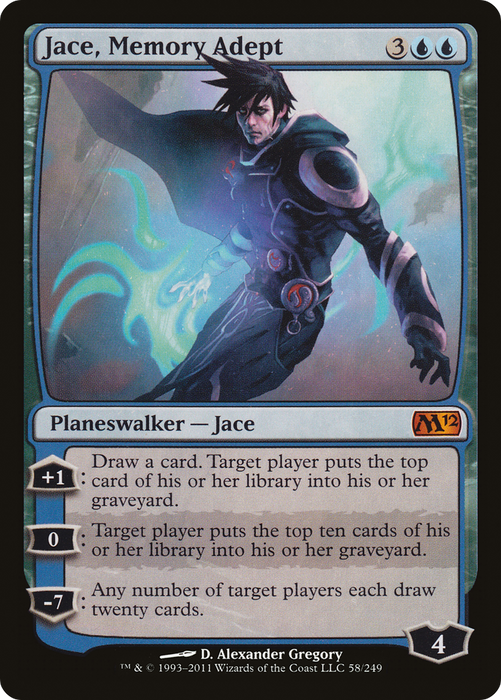 Jace, Memory Adept (M12-058) - mythic - Foil