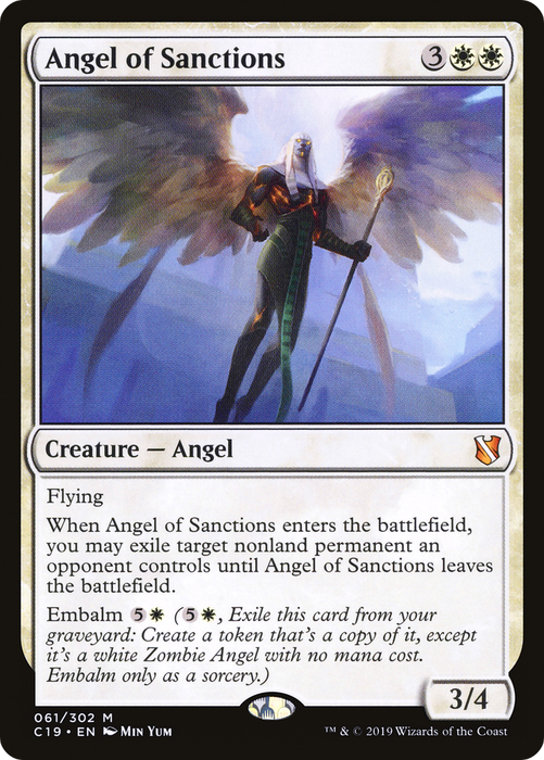 Angel of Sanctions (C19-061) - mythic