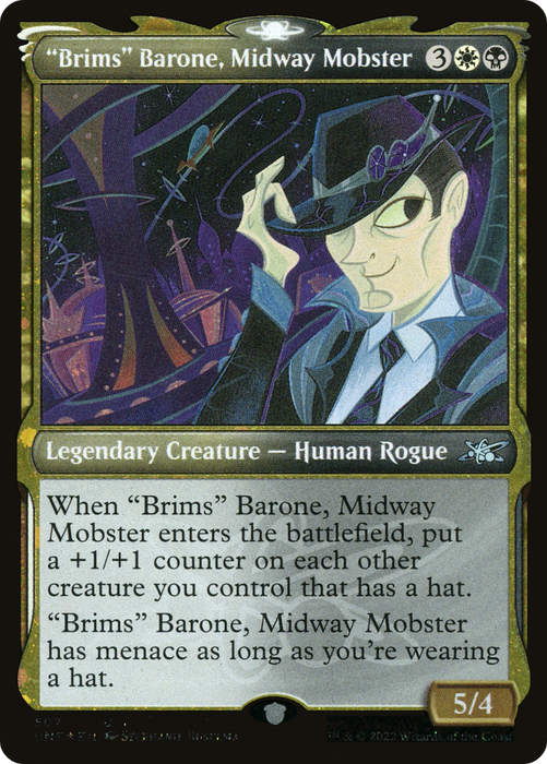 "Brims" Barone, Midway Mobster (UNF-507) - uncommon: (Showcase) - Foil