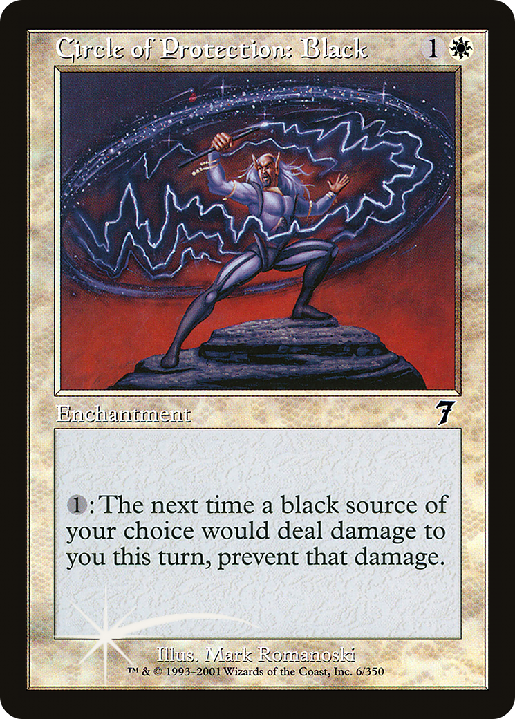 Circle of Protection: Black (7ED-06★) - common - Foil