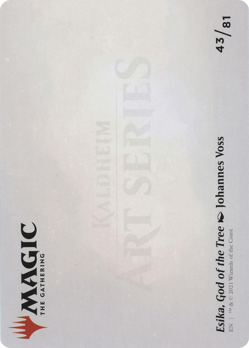 Esika, God of the Tree // Esika, God of the Tree (AKHM-043) - common (Borderless) - Foil