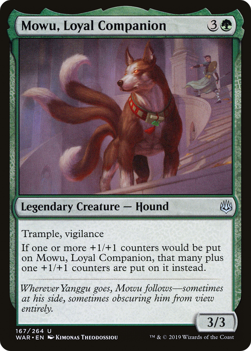 Mowu, Loyal Companion (WAR-167) - uncommon