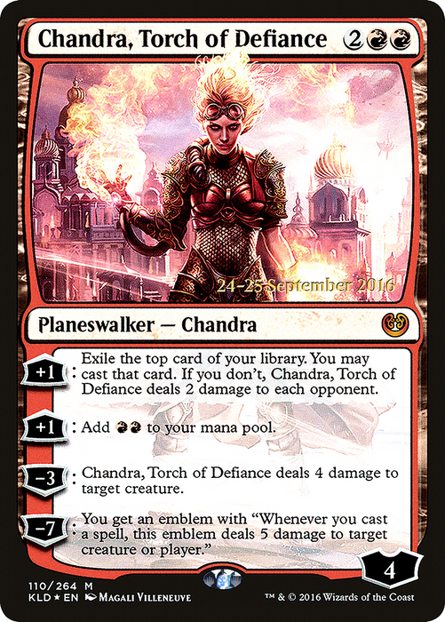 Chandra, Torch of Defiance (PRE-110S) - mythic - Foil