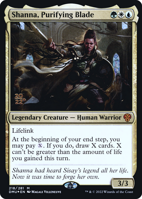 Shanna, Purifying Blade (PRE-218S) - mythic - Foil