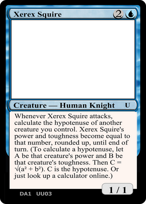 Xerex Squire (UNK-UU03C) - uncommon