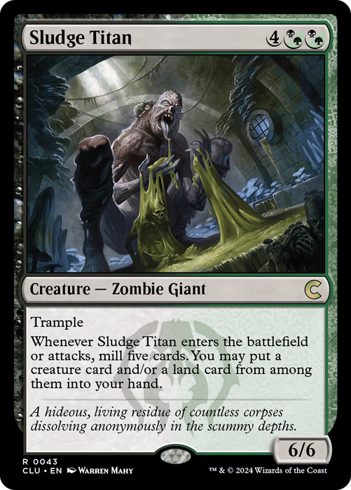 Sludge Titan (CLU-043) - rare