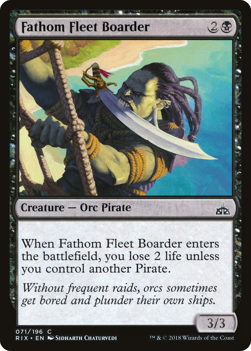 Fathom Fleet Boarder (RIX-071) - common - Foil