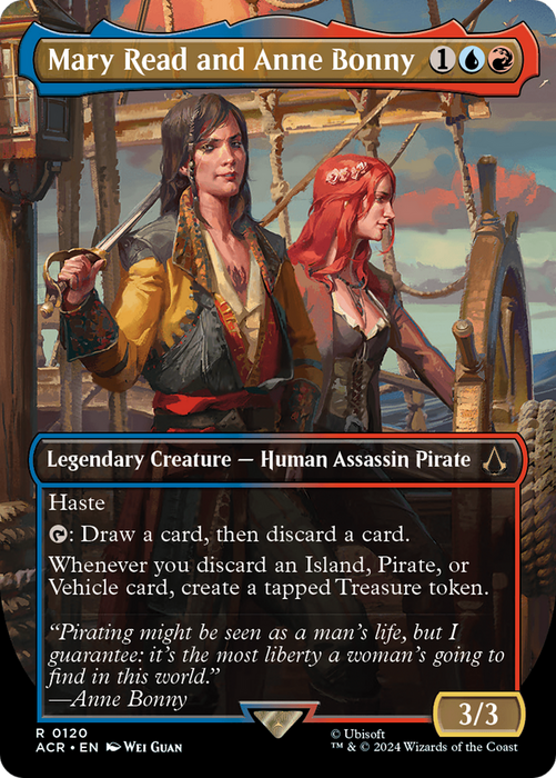 Mary Read and Anne Bonny (ACR-120) - rare (Borderless) - Foil