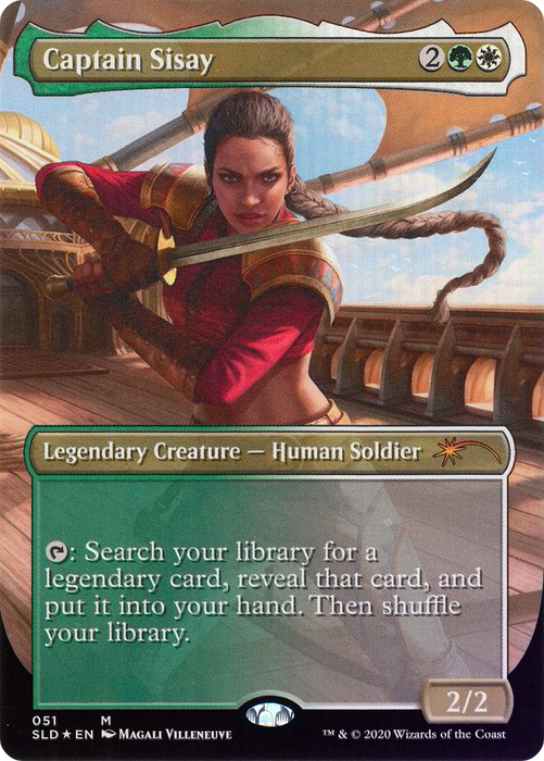 Captain Sisay (SLD-051) - mythic (Borderless) - Foil