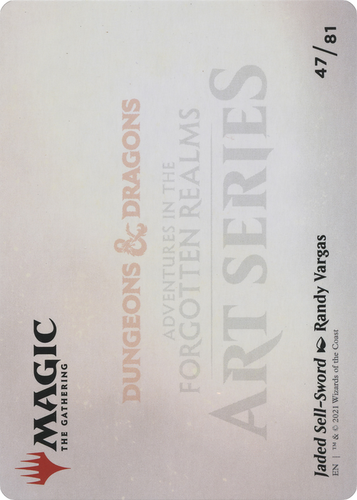 Jaded Sell-Sword // Jaded Sell-Sword (AAFR-047) - common (Borderless) - Foil